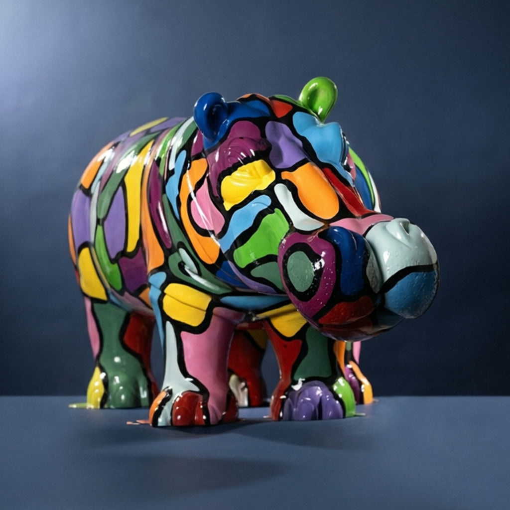 Hippopotame Coloré PT
