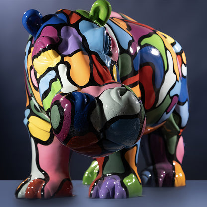 Hippopotame Coloré PT