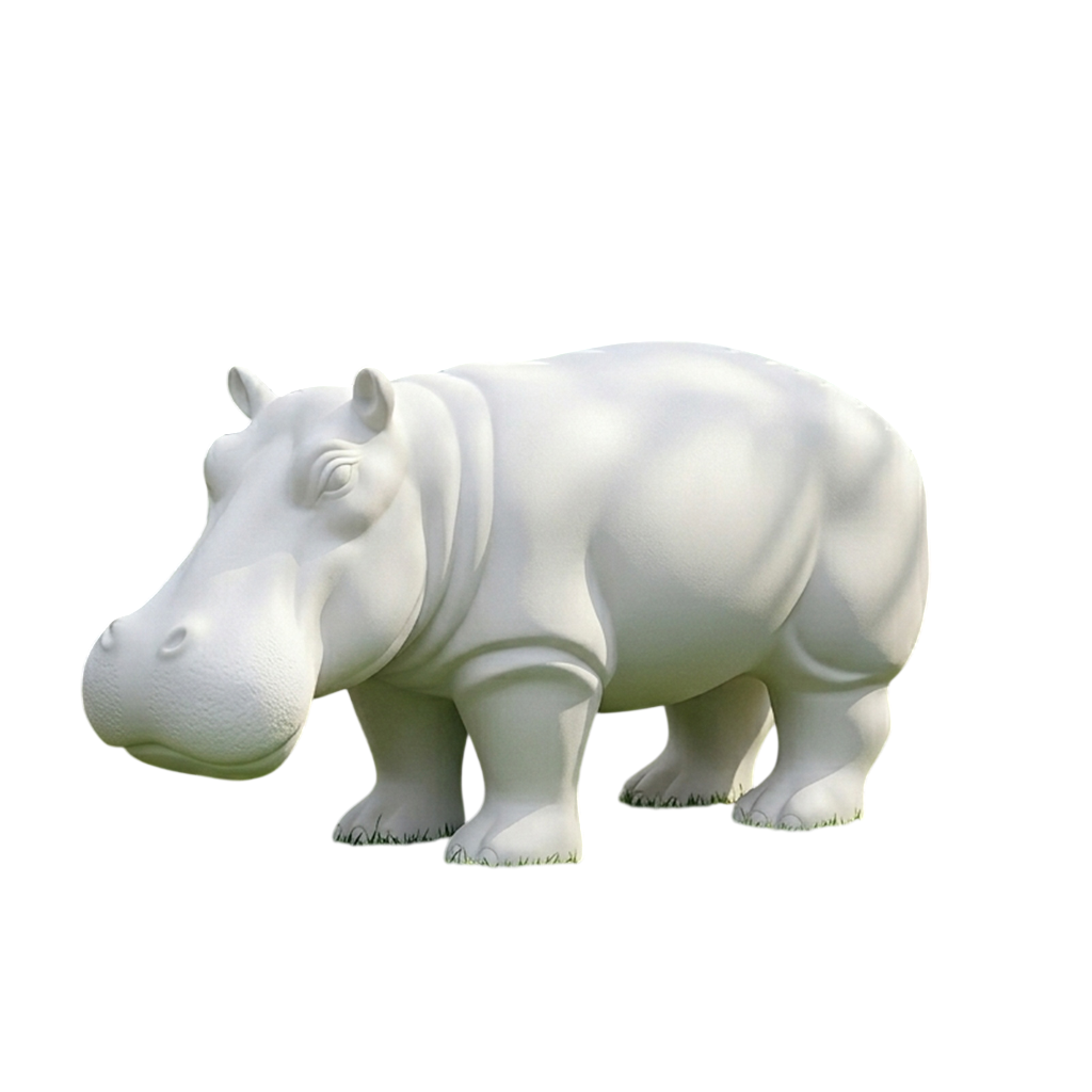 Hippopotame PT blanc