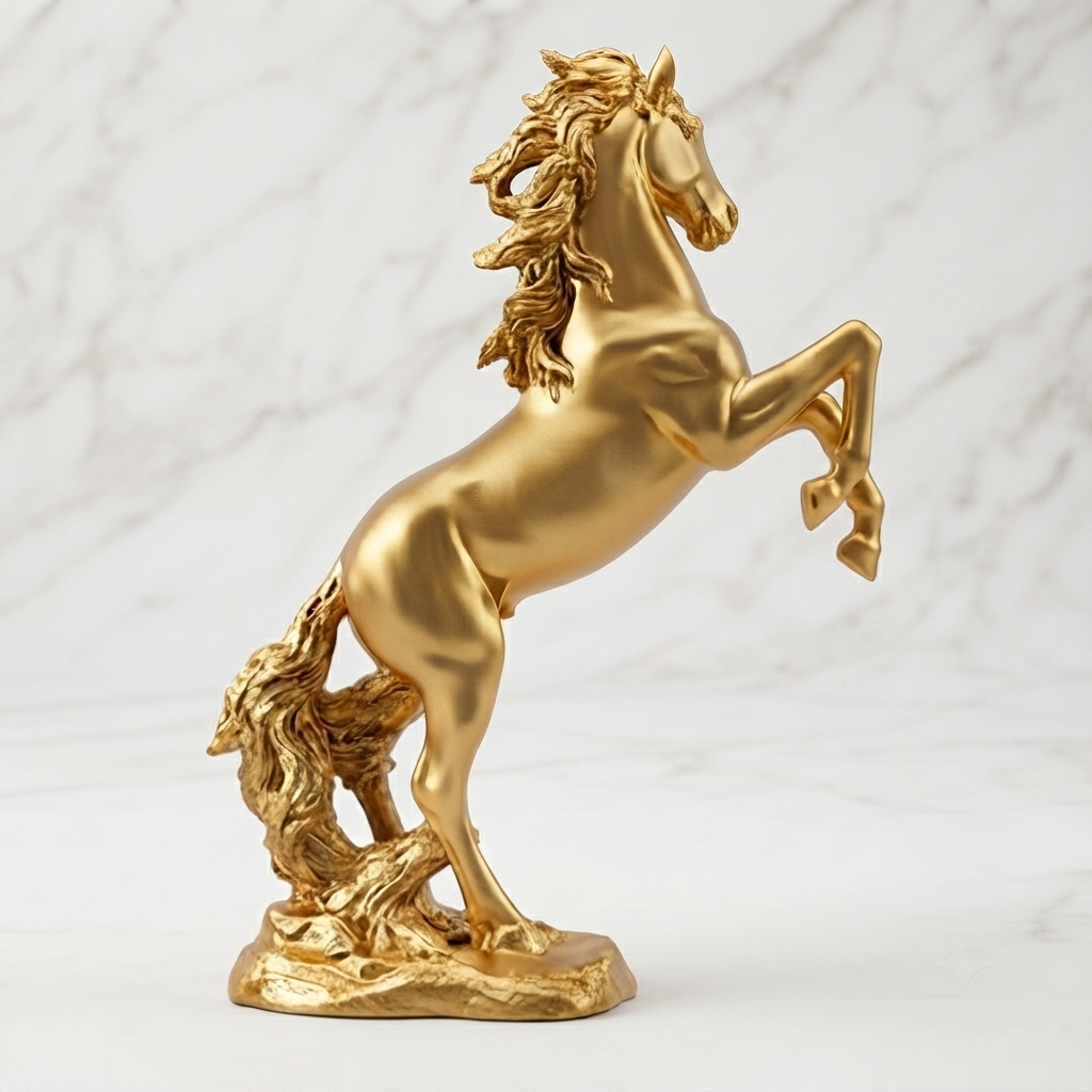 Cheval PT T2 doré
