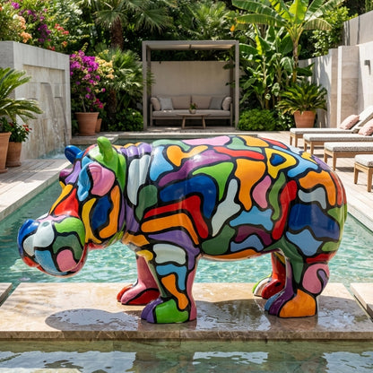 Hippopotame Coloré PT