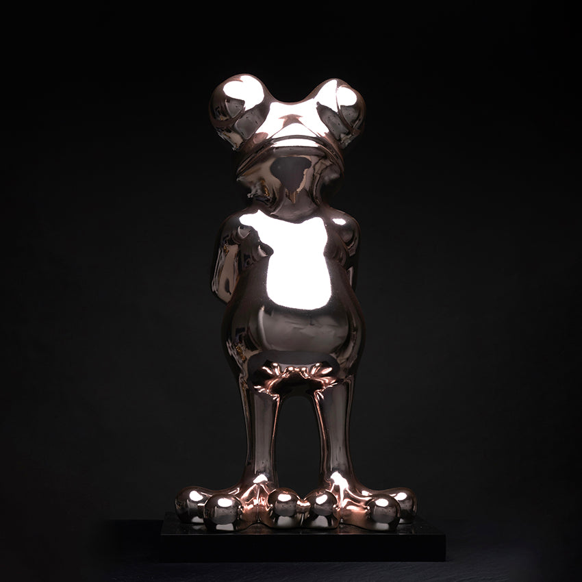 Grenouille chrome rosé