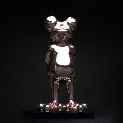 Grenouille chrome rosé