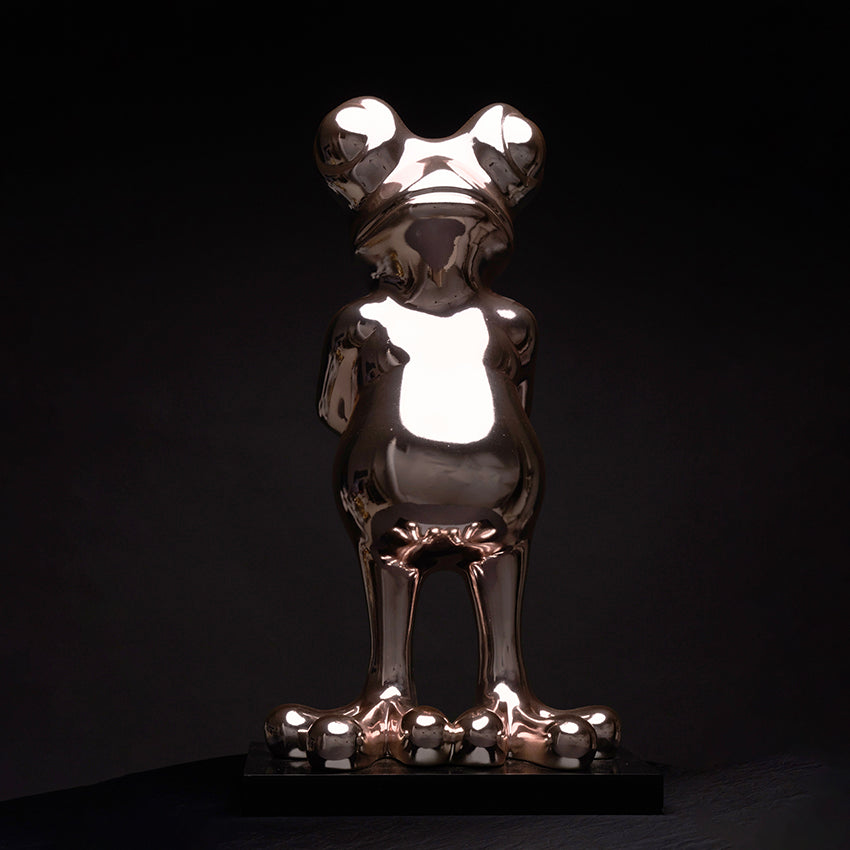Grenouille chrome rosé