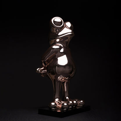 Grenouille chrome rosé