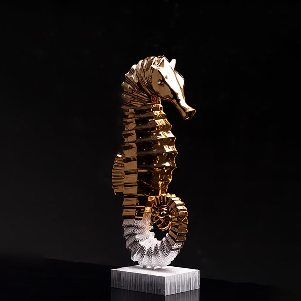 Hippocompe broderie blanc