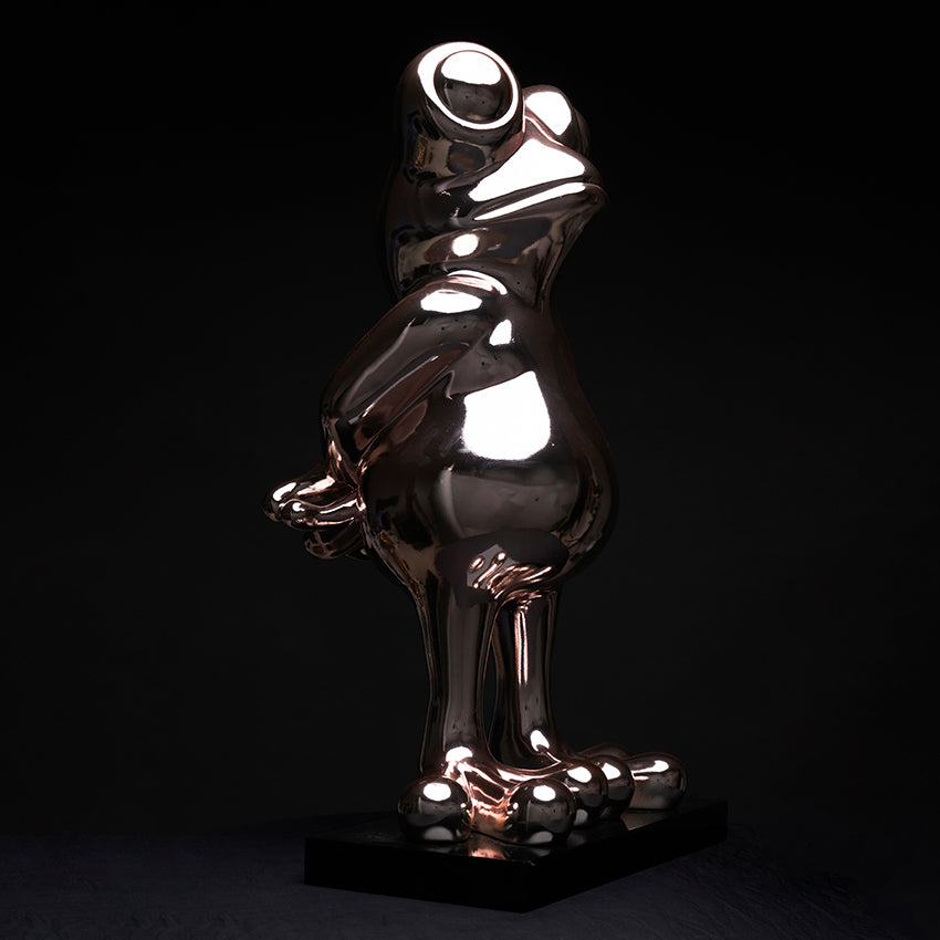 Grenouille chrome rosé