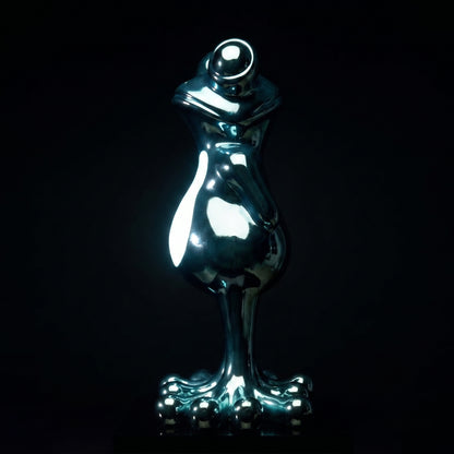 Grenouille chrome bleuté