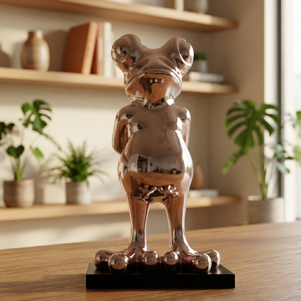 Grenouille chrome rosé