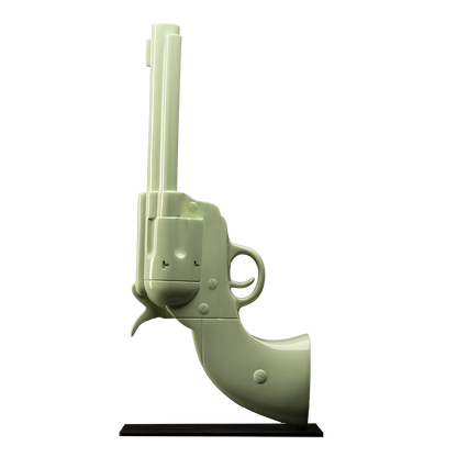 Colt vert sculpture en résine