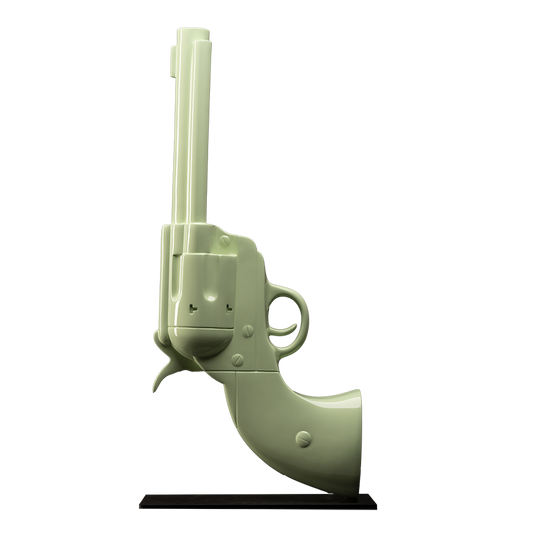 Colt vert sculpture en résine
