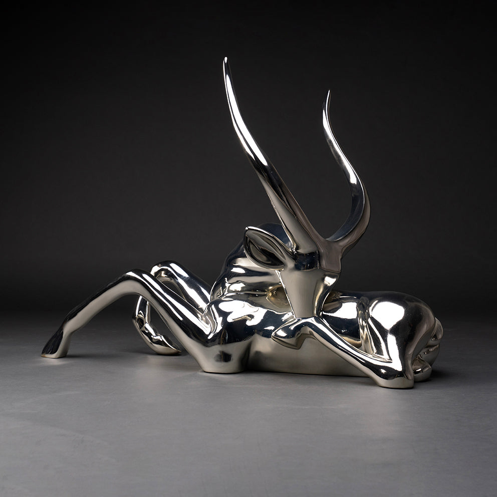 gazelle sculpture en résine