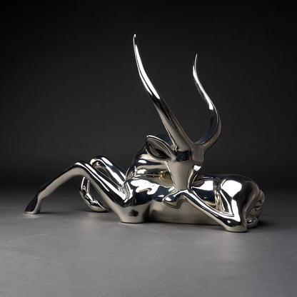 gazelle sculpture en résine