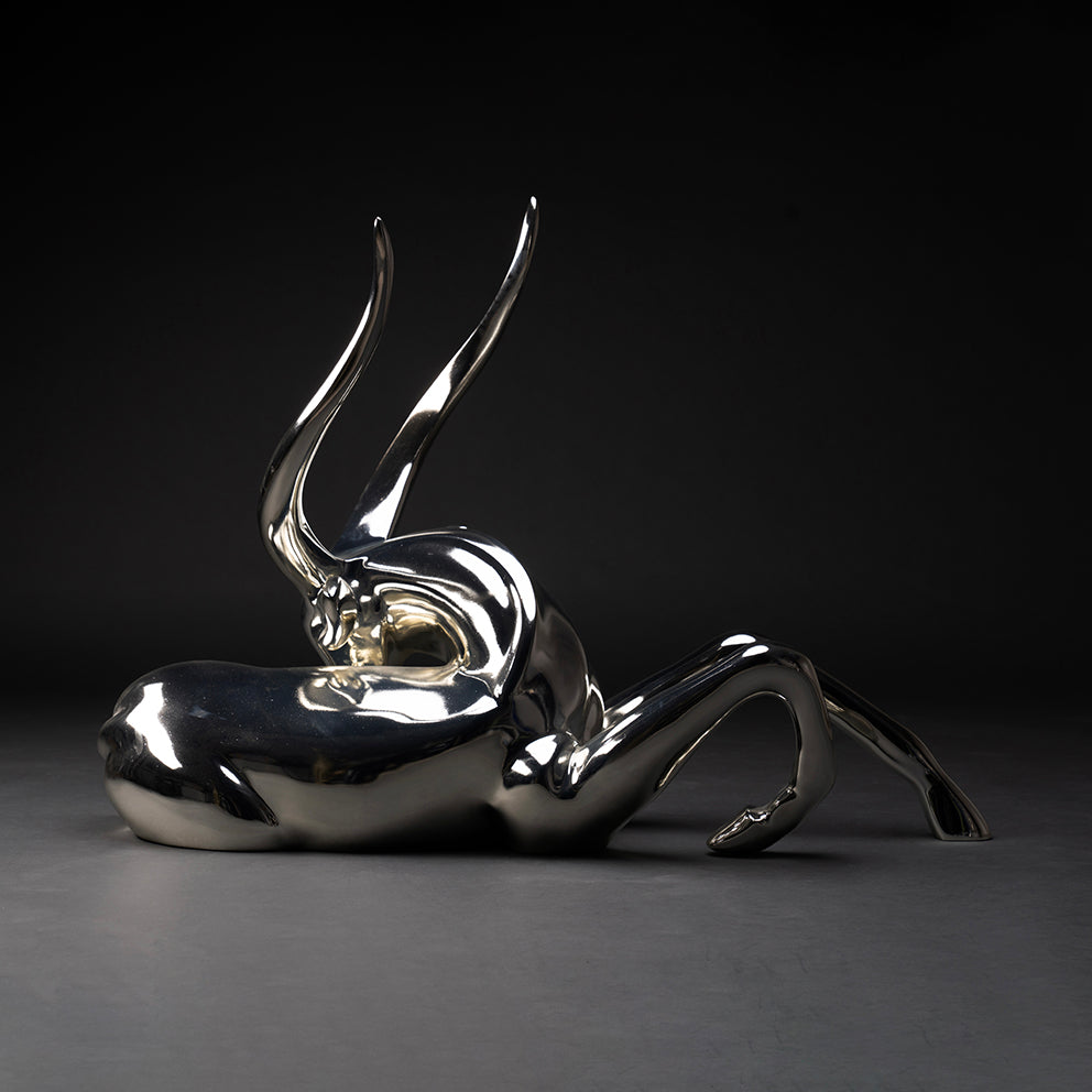 gazelle sculpture en résine