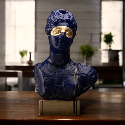 Le visage masque sculpture en résine 