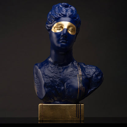 Le visage masque sculpture en résine 