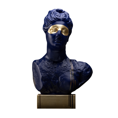 Le visage masque sculpture en résine 