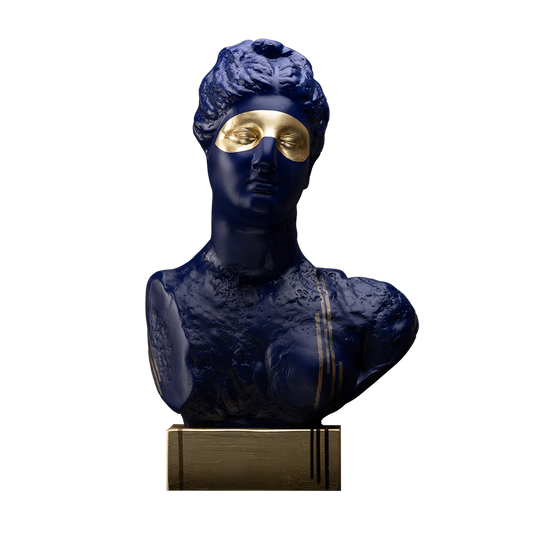 Le visage masque sculpture en résine 