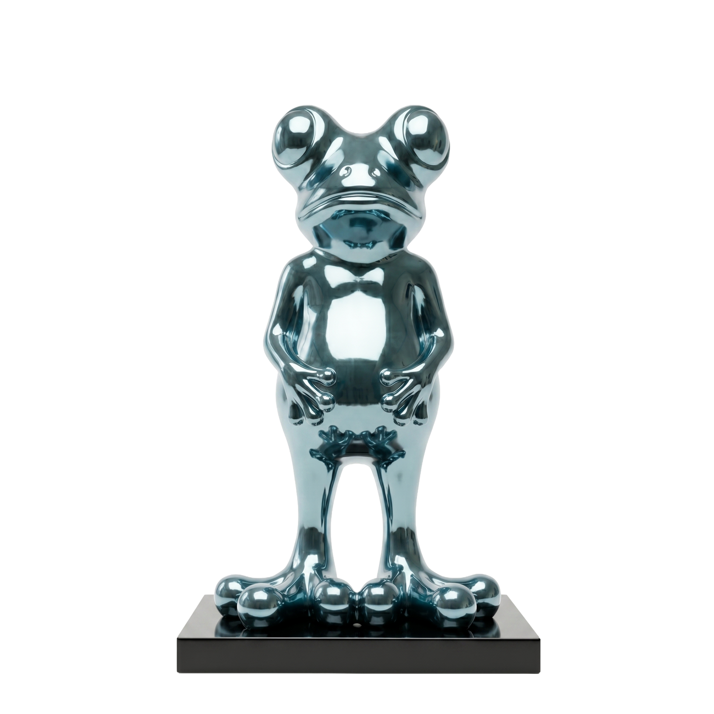 Grenouille chrome bleuté