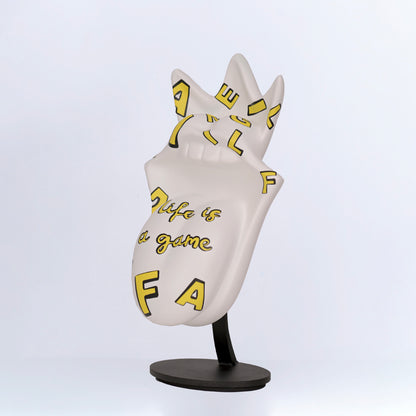 WONDERPLAYER sculpture en résine
Life is a game
