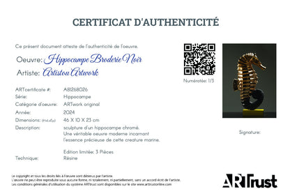 hippocompe broderie noir
