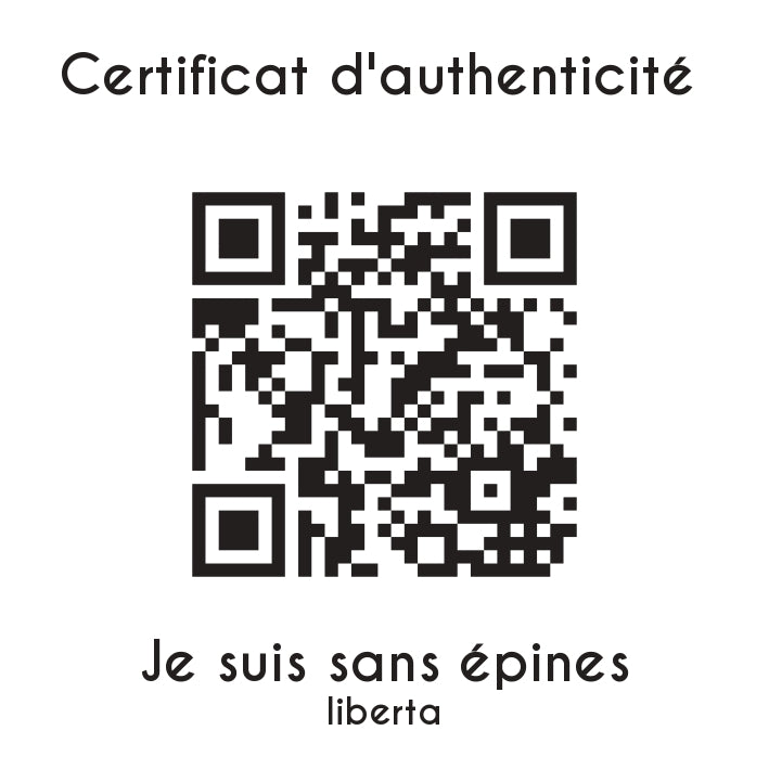 je suis sans épines liberta sculpture en résine