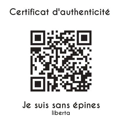 je suis sans épines liberta sculpture en résine