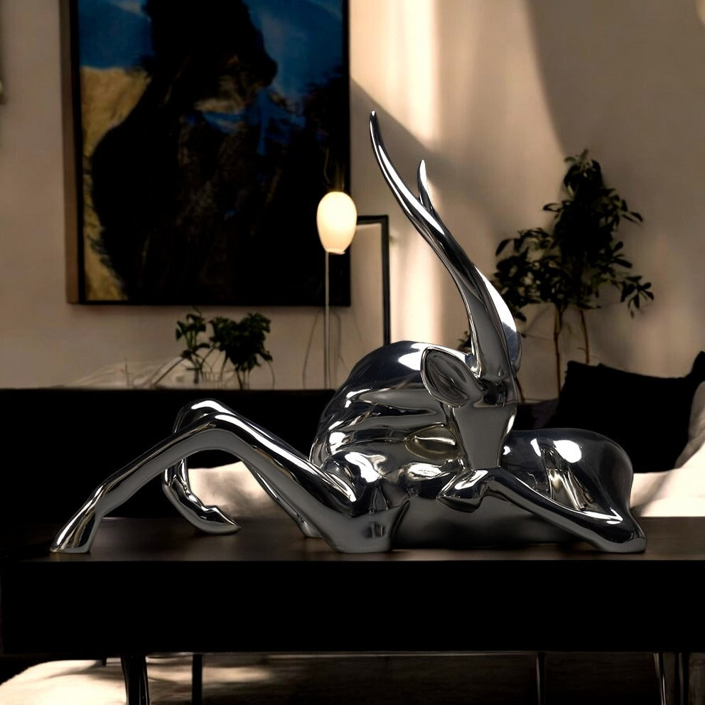 gazelle sculpture en résine