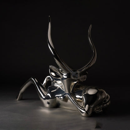 gazelle sculpture en résine