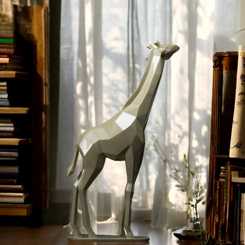 giraf origami sculpture en résine 