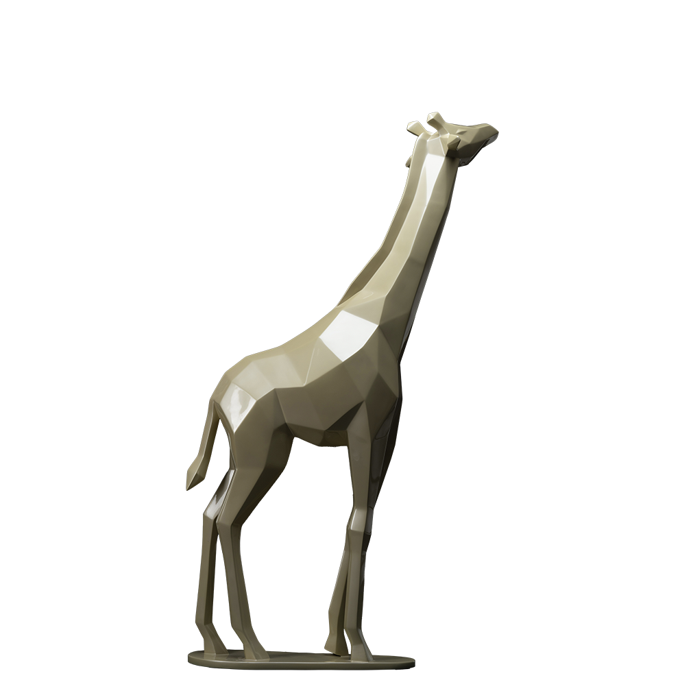 giraf origami sculpture en résine 