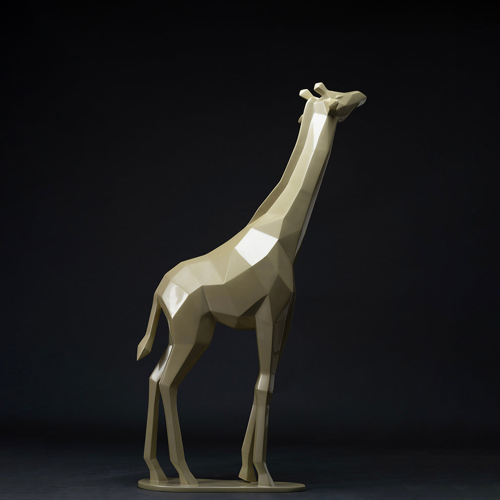 giraf origami sculpture en résine 