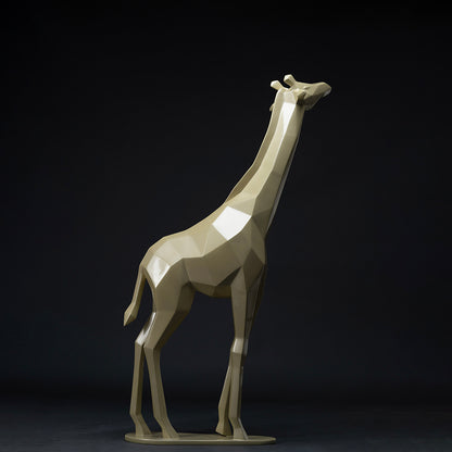 giraf origami sculpture en résine 