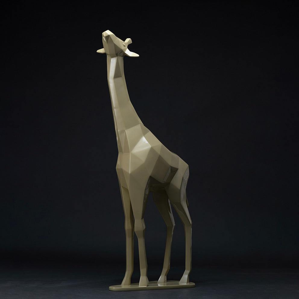 giraf origami sculpture en résine 