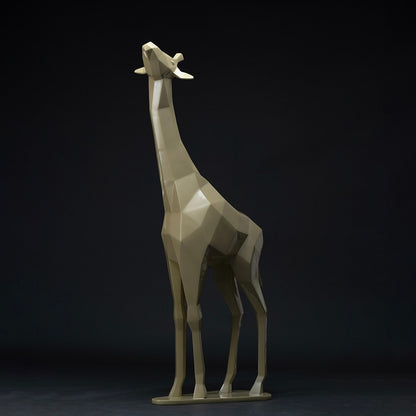 giraf origami sculpture en résine 