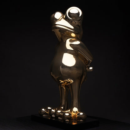Grenouille Dorée sculpture en résine 