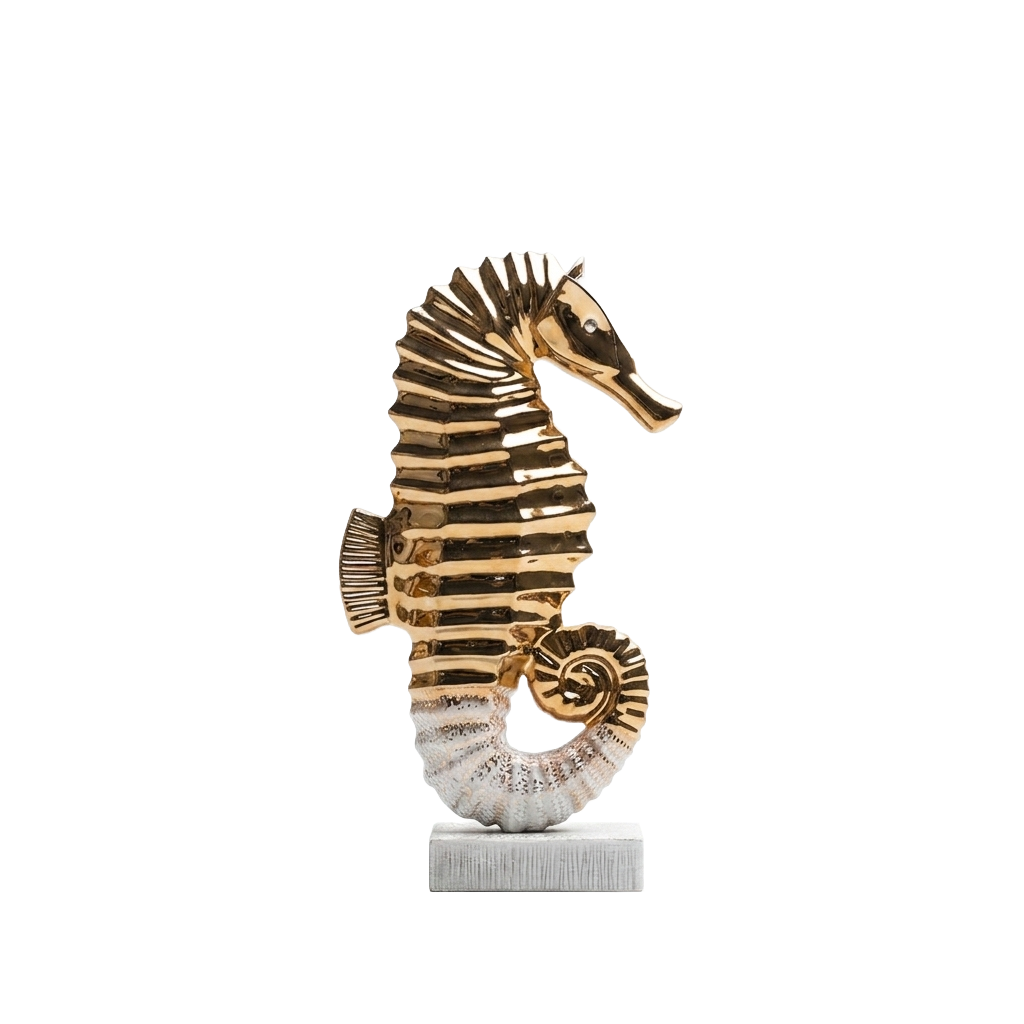 Hippocompe broderie blanc