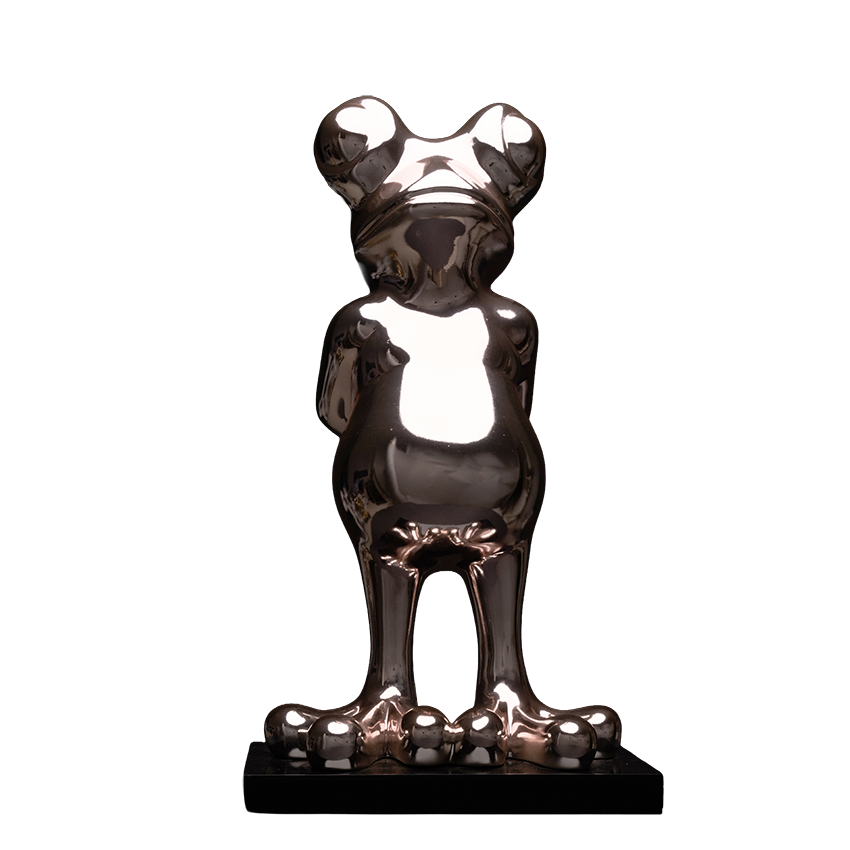 Grenouille chrome rosé