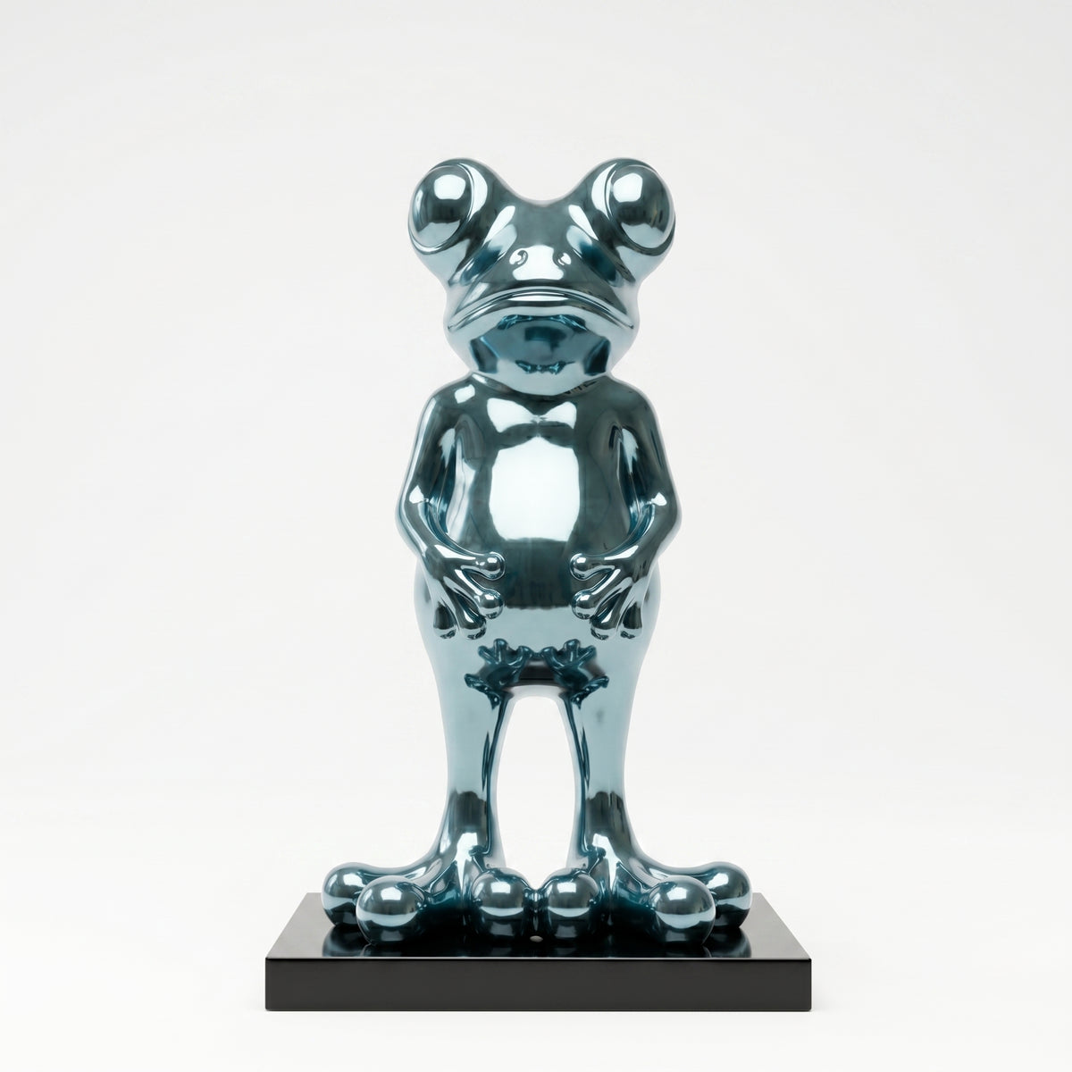 Grenouille chrome bleuté