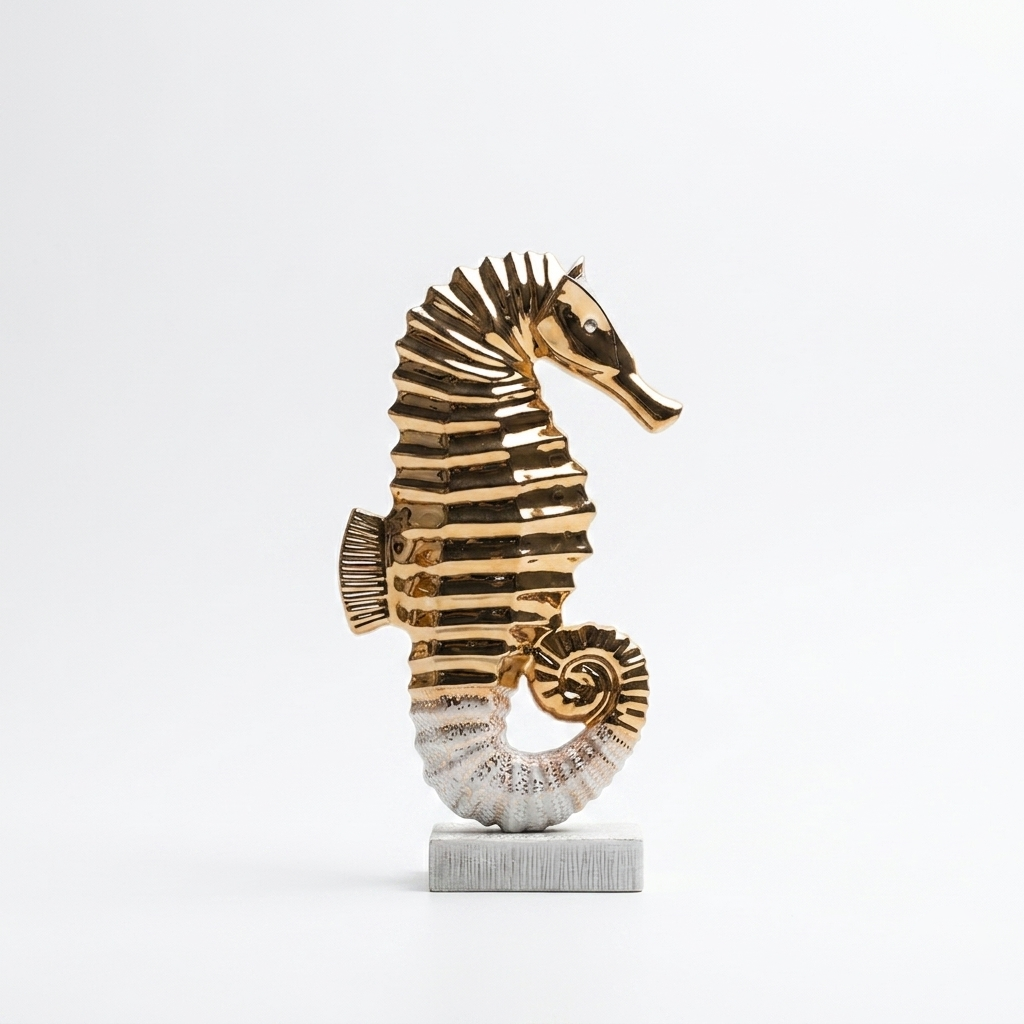 Hippocompe broderie blanc